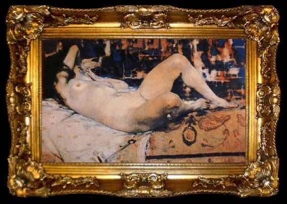 framed  Nikolay Fechin Nude Model, ta009-2